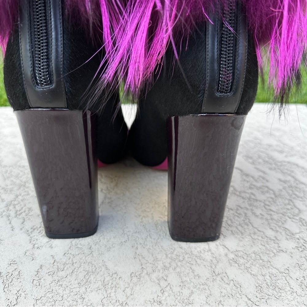 Fendi fox fur trim boots - Picture 6 of 14